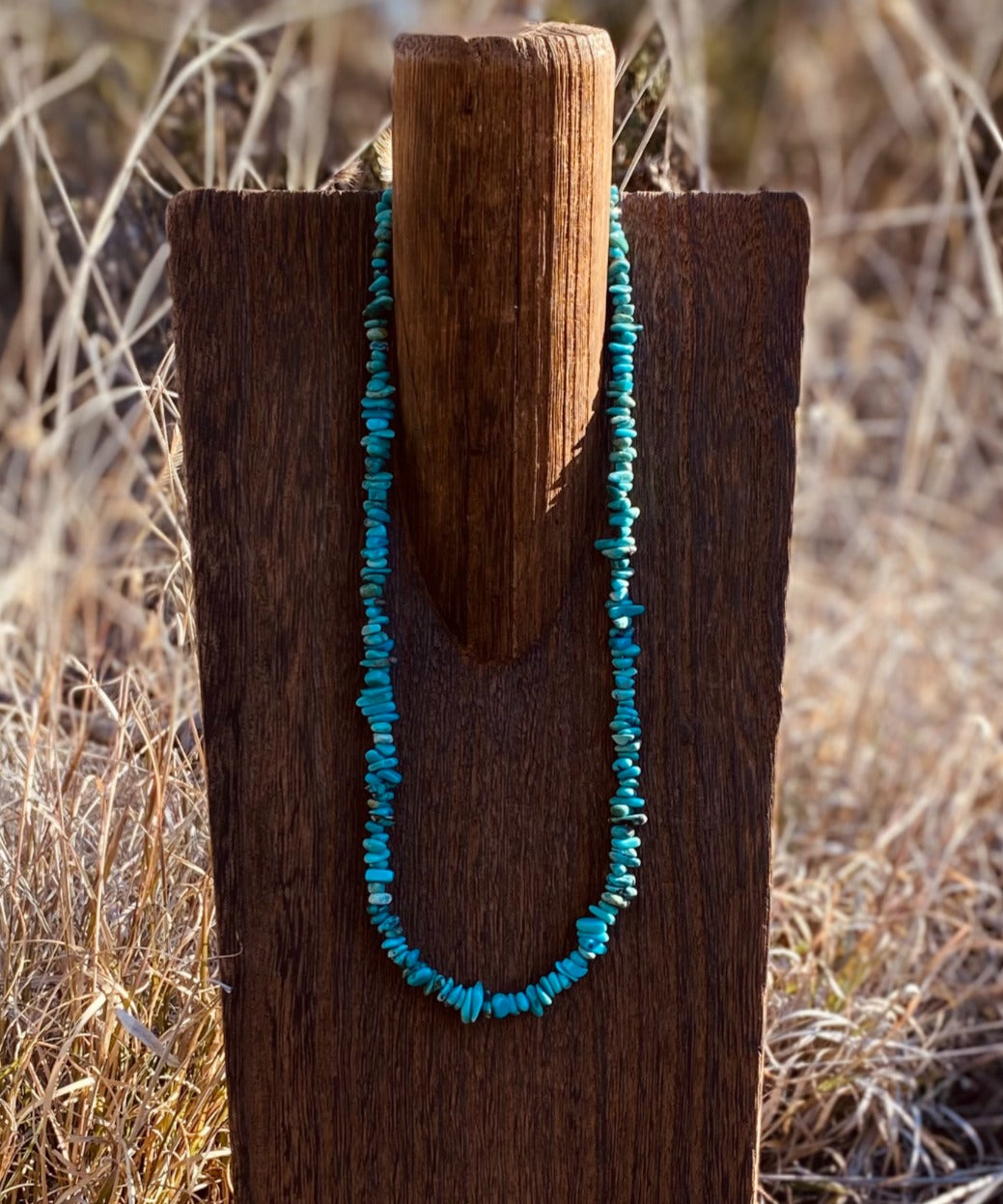 Turquoise Chip Necklace image 1