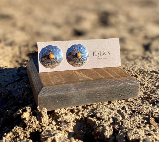 Silver Concho Studs image 0