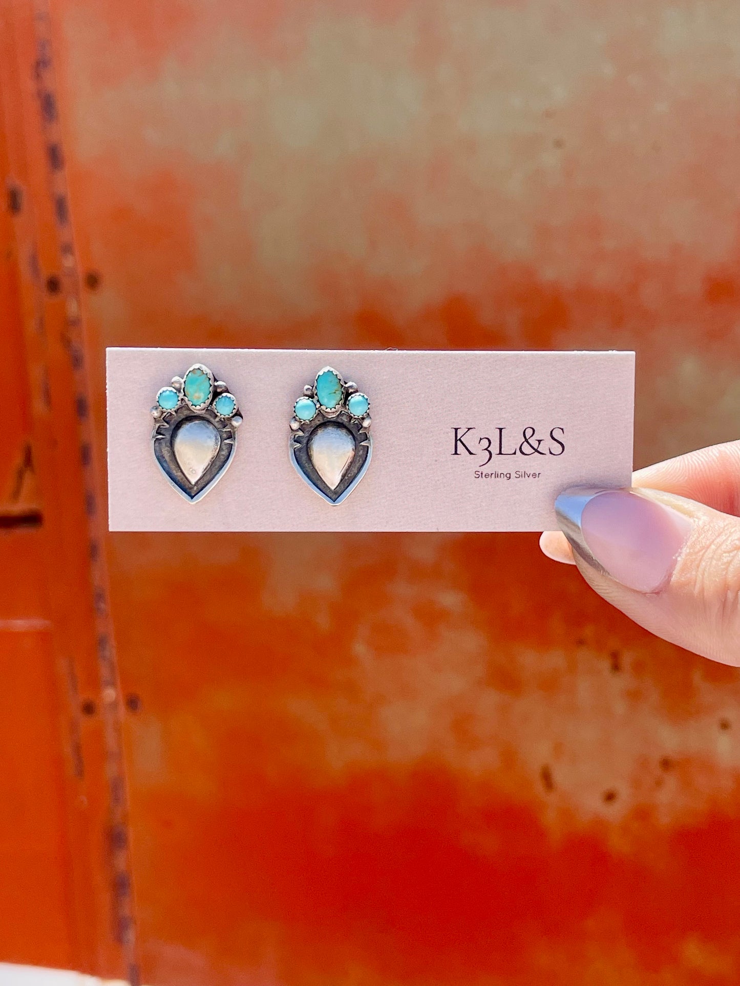Turquoise Silverado Stud Earrings image 3