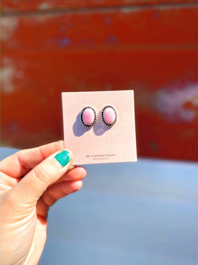 Perfect Pink Stud Earrings image 0