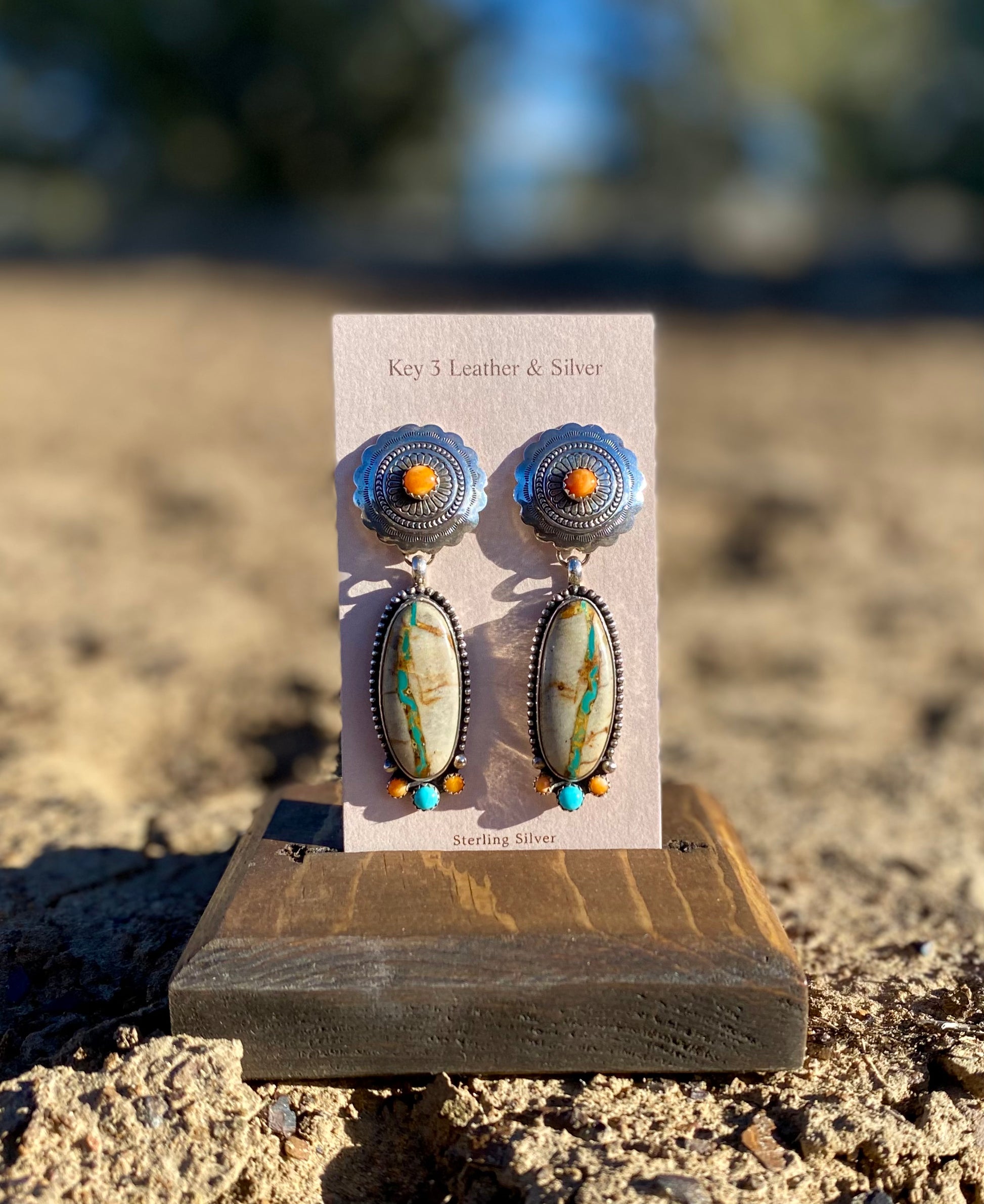 Green Ribbon Earrings image 1